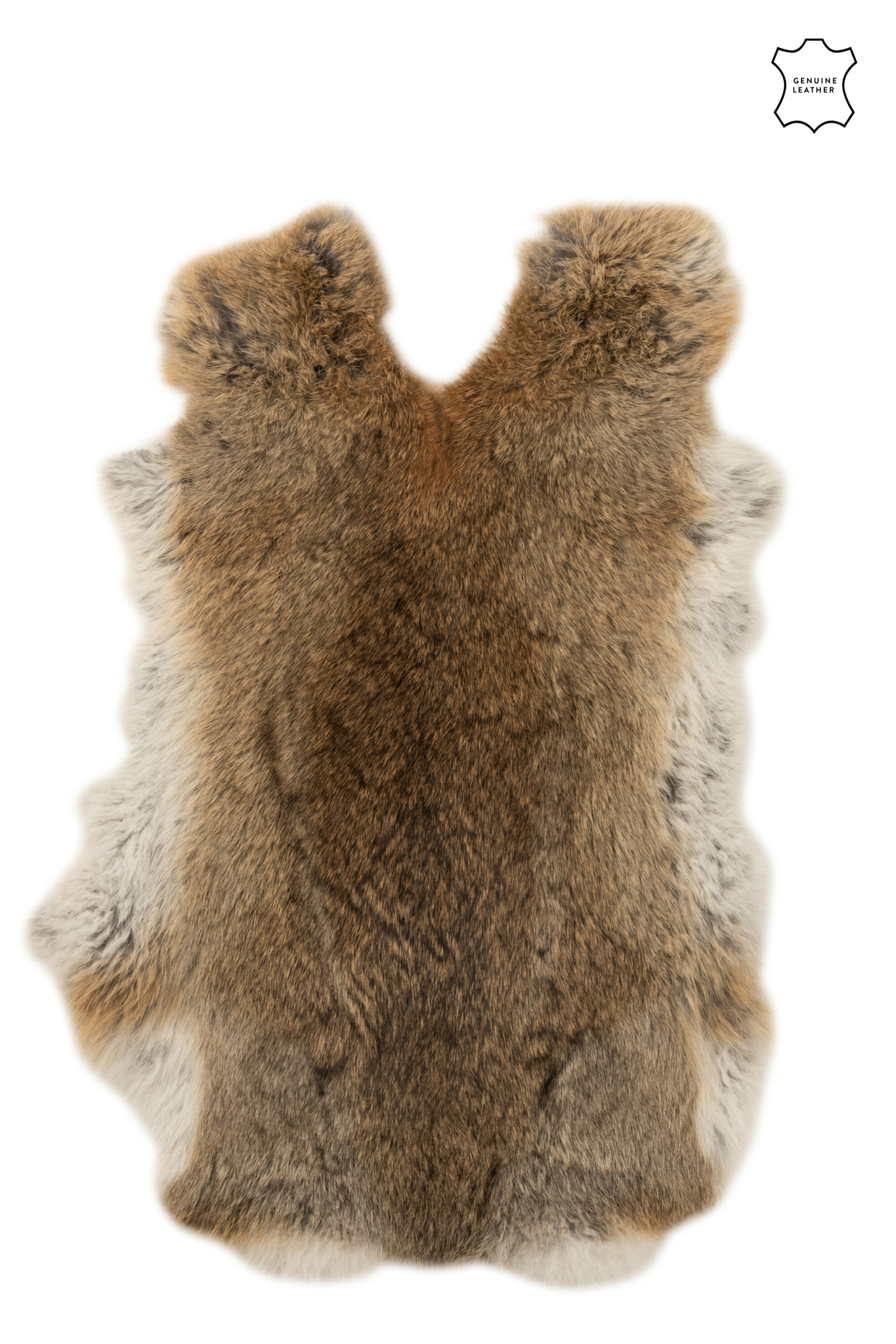 Kaninchenfell Grau-Braun