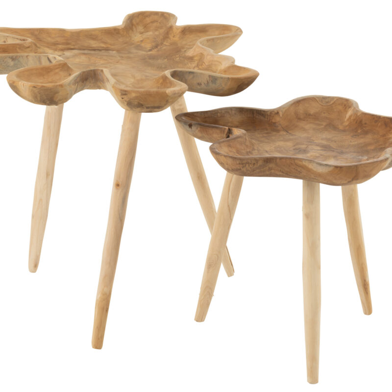 Set aus 2 Beistelltischen Splash