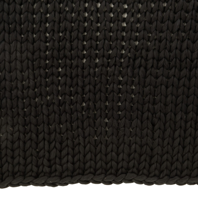 Karierte gestrickte Decke