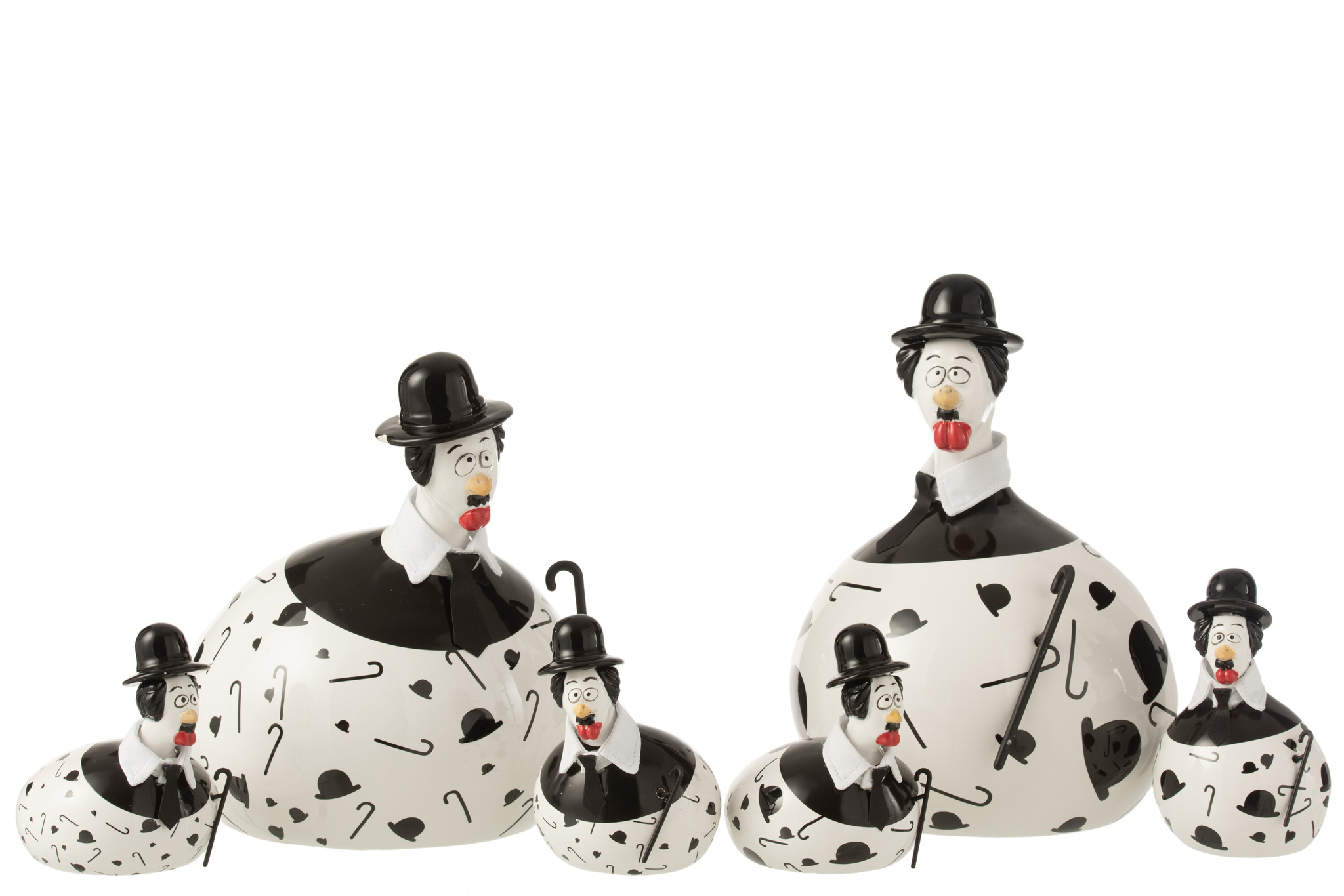 Huhn Chaplin Keramik 2stck – Bild 2