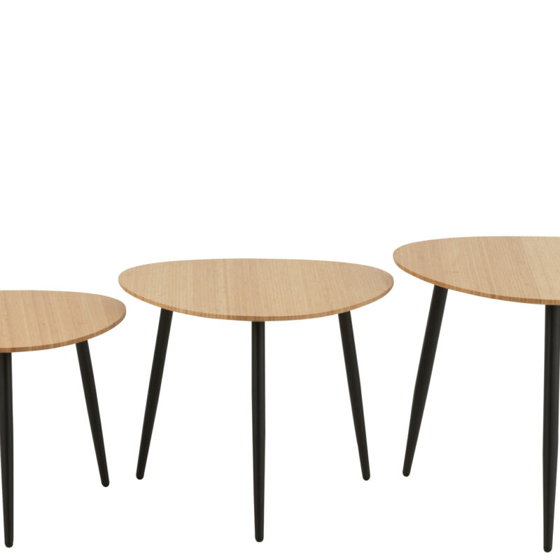 Set aus 3 Beistelltischen Palette