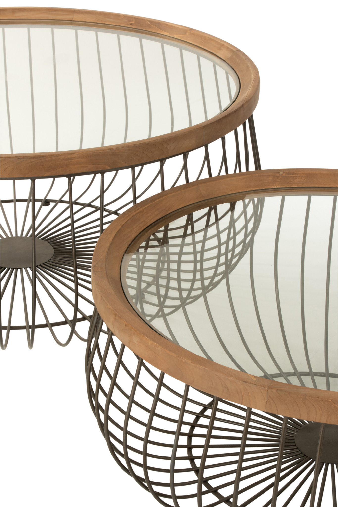 Set aus 2 Couchtischen rund – Bild 2