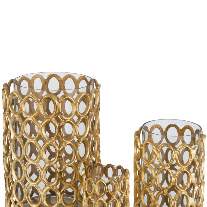 Teelichthalter Runde Ringe Groß