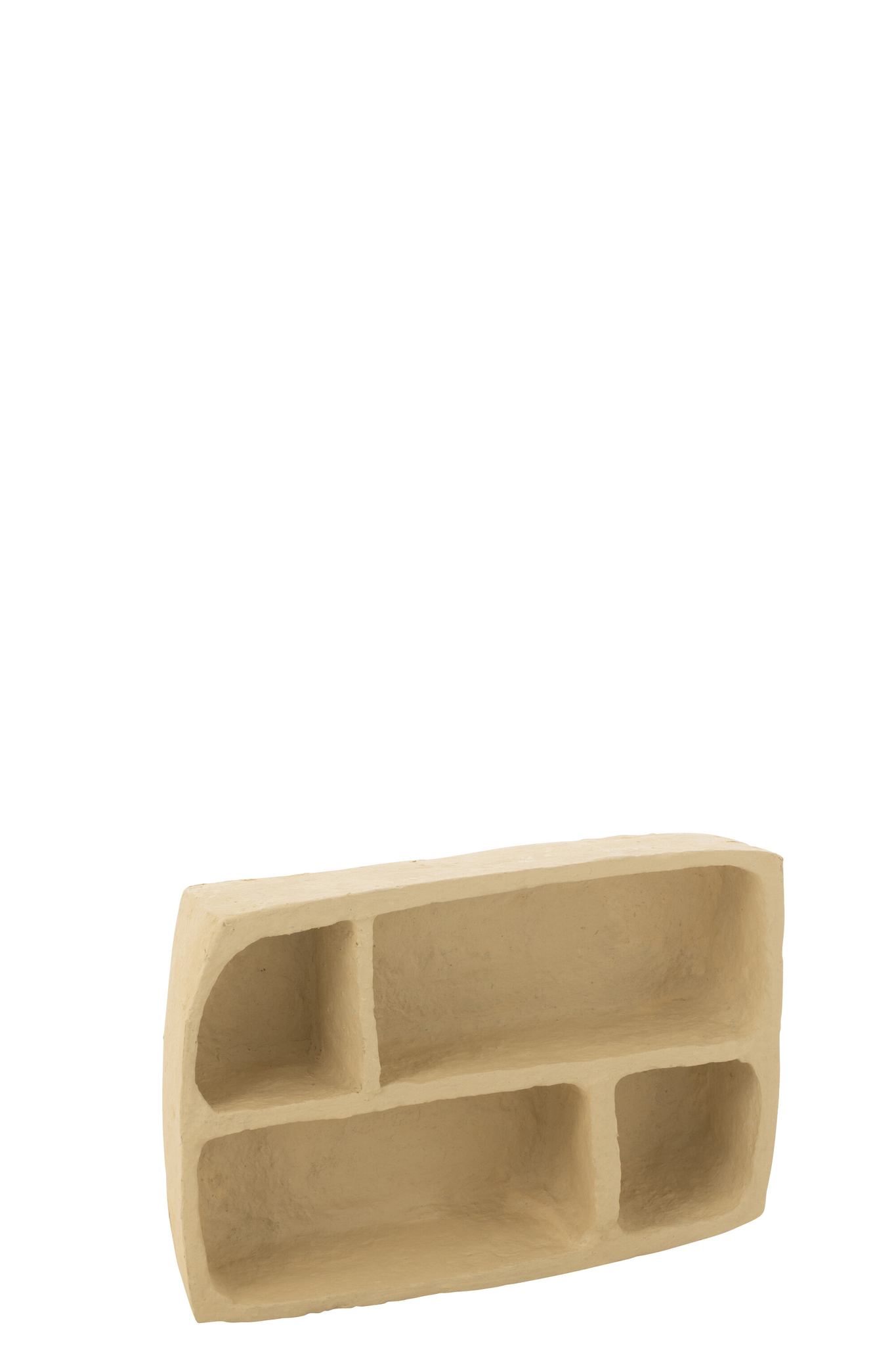 Wandregal Flint Papiermaché Natur Klein – Bild 2