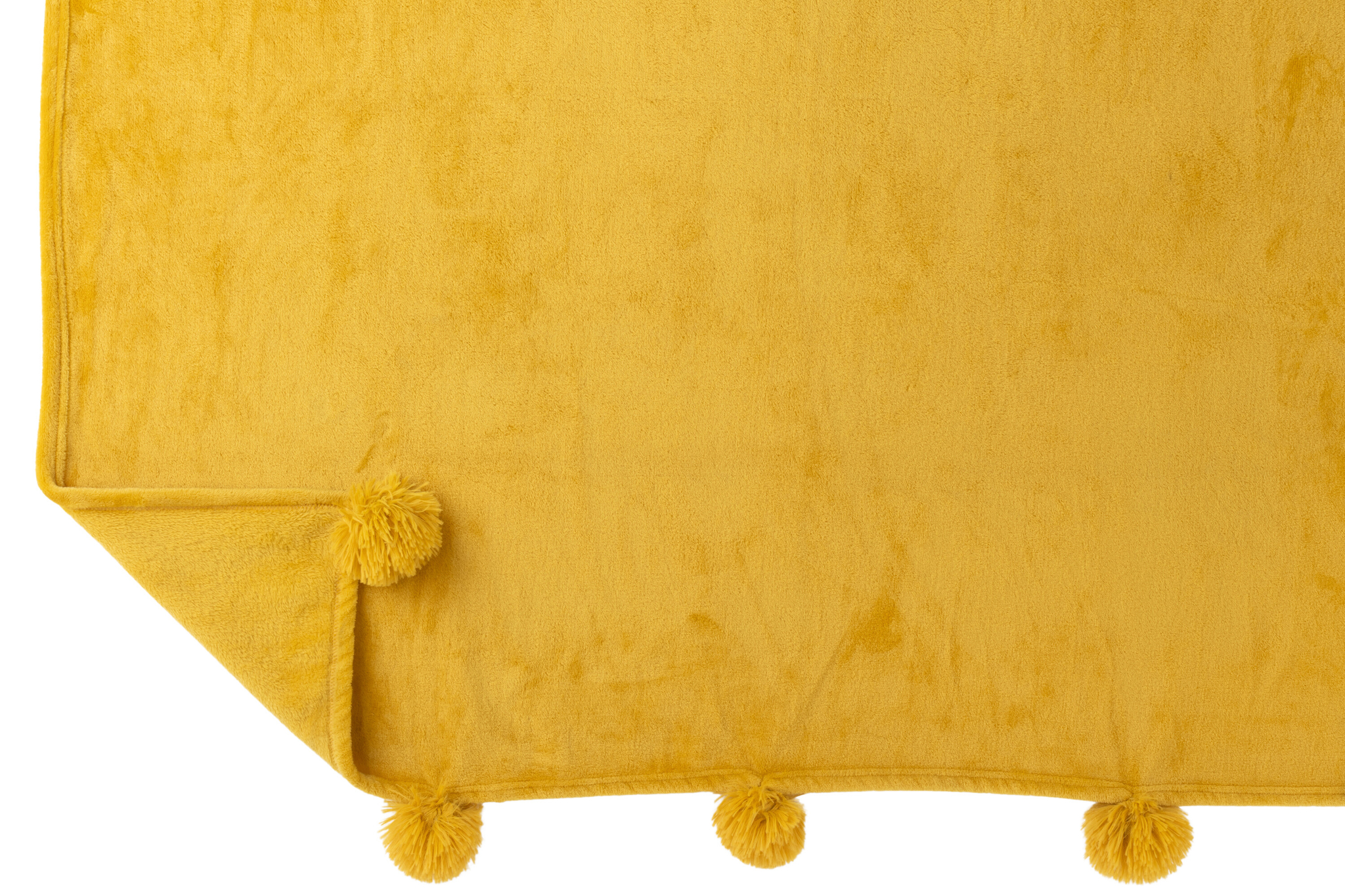 Karo Pompom Decke – Bild 3