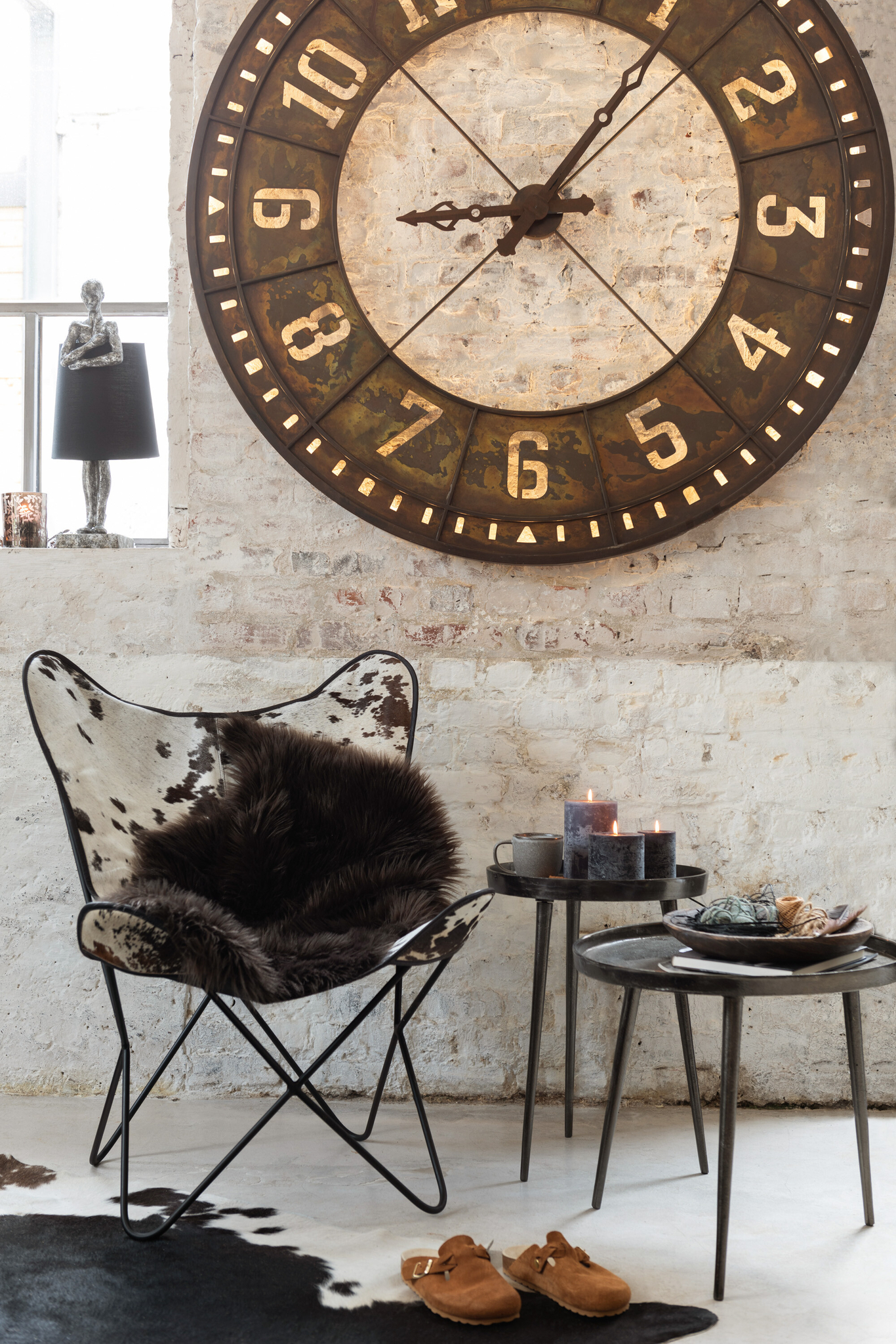 Set aus 3 Beistelltischen Tablett Rund – Bild 3