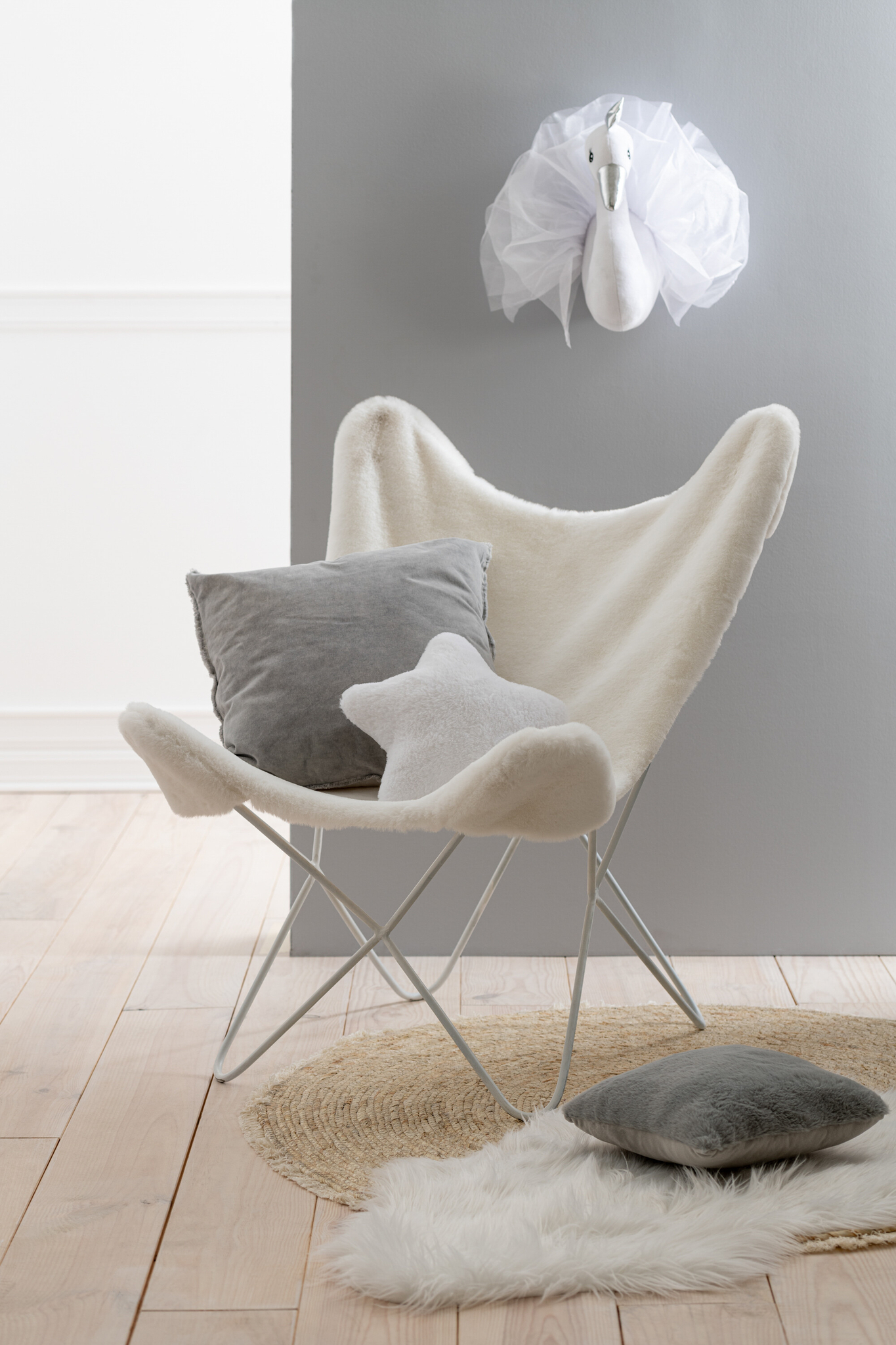 Schwan Wanddeko Plüsch – Bild 4