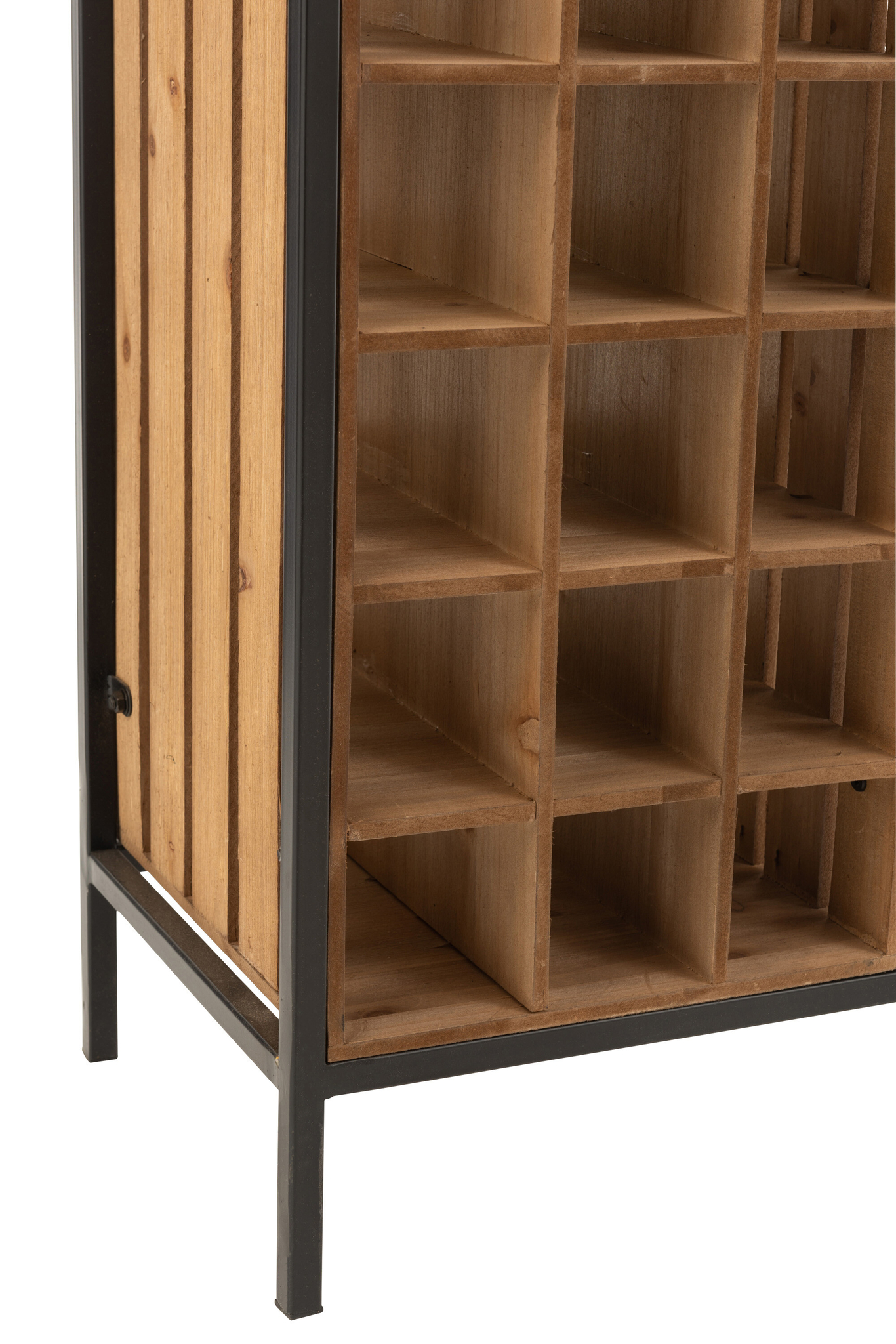 Bar-Sideboard aus Fichtenholz und Metall mit drei Schubladen – Bild 13
