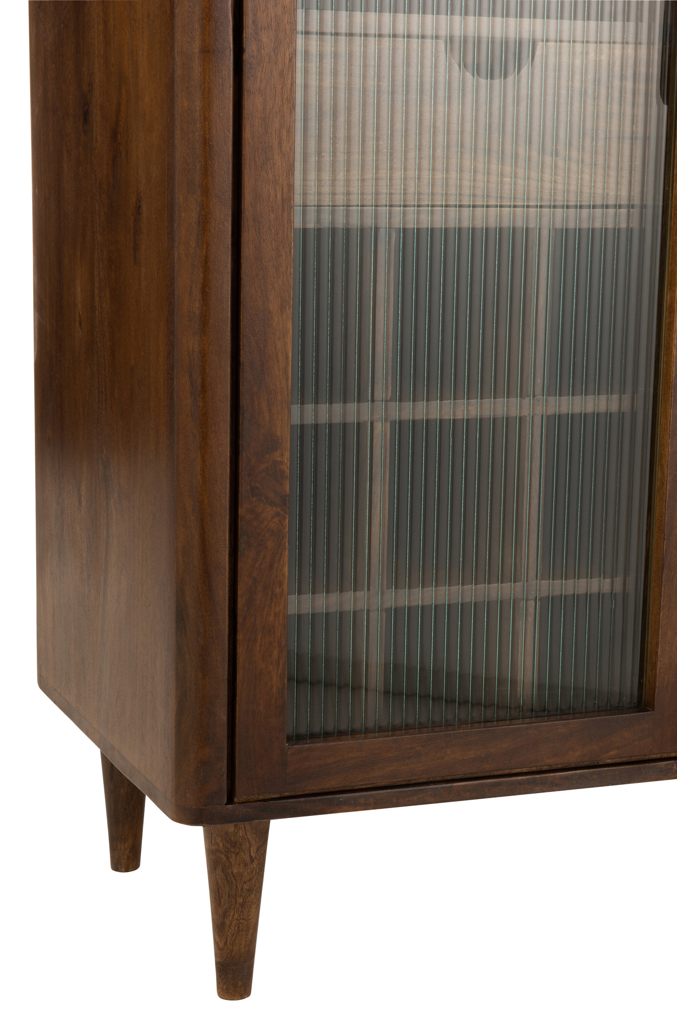 Bar-Schrank Vince aus Mangoholz und Glas in Braun – Bild 5