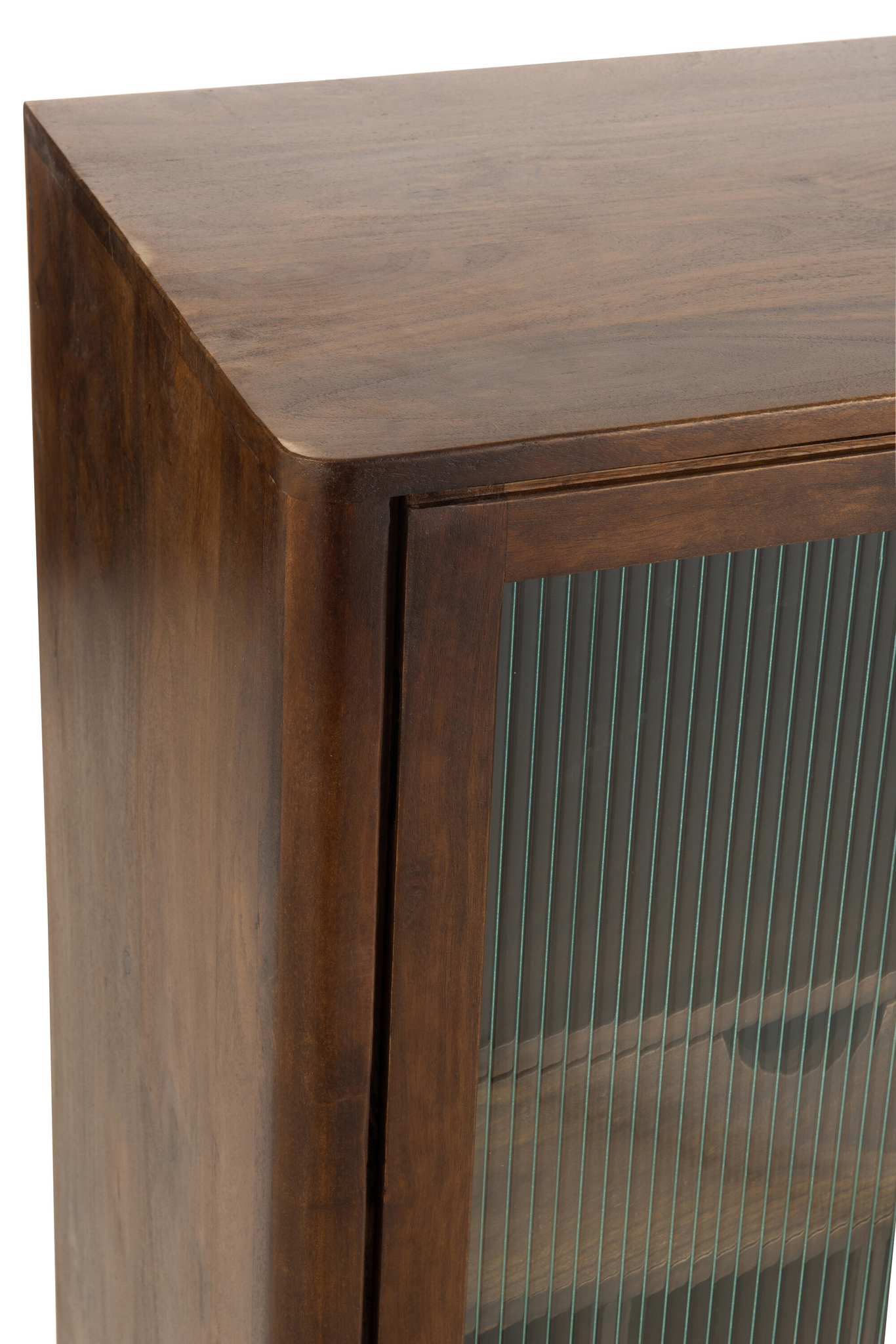 Bar-Schrank Vince aus Mangoholz und Glas in Braun – Bild 6