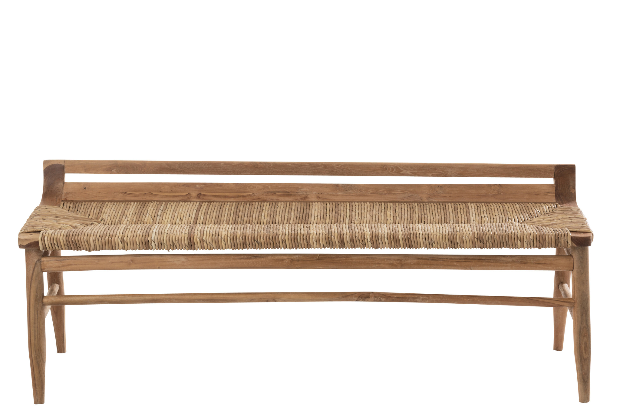 Bank Ana aus Teakholz mit Seegras-Akzenten – Bild 2