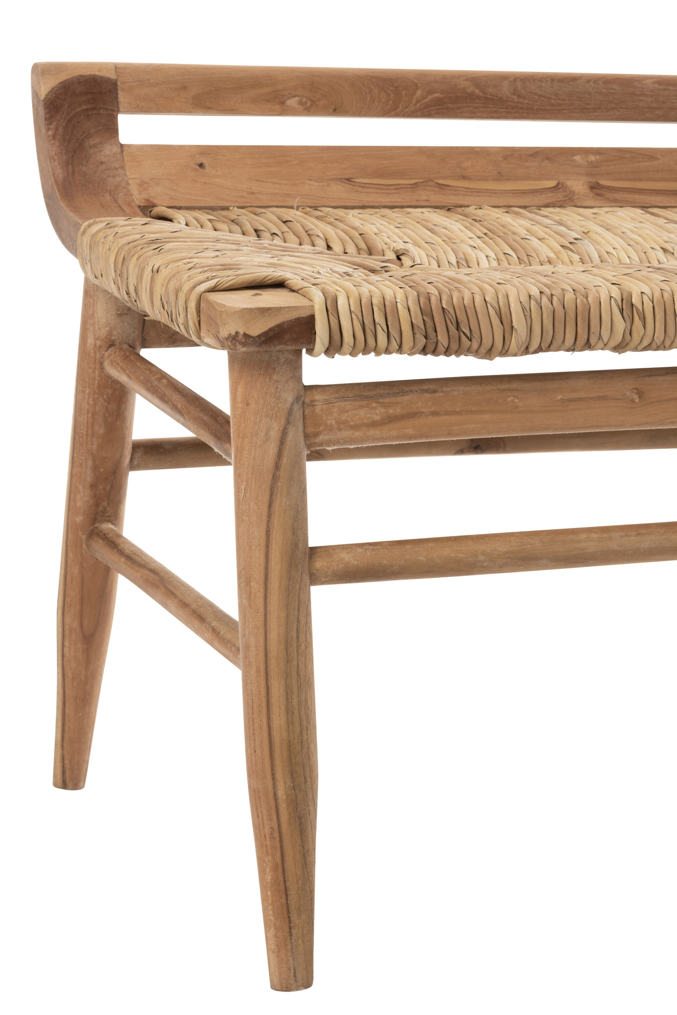 Bank Ana aus Teakholz mit Seegras-Akzenten – Bild 4