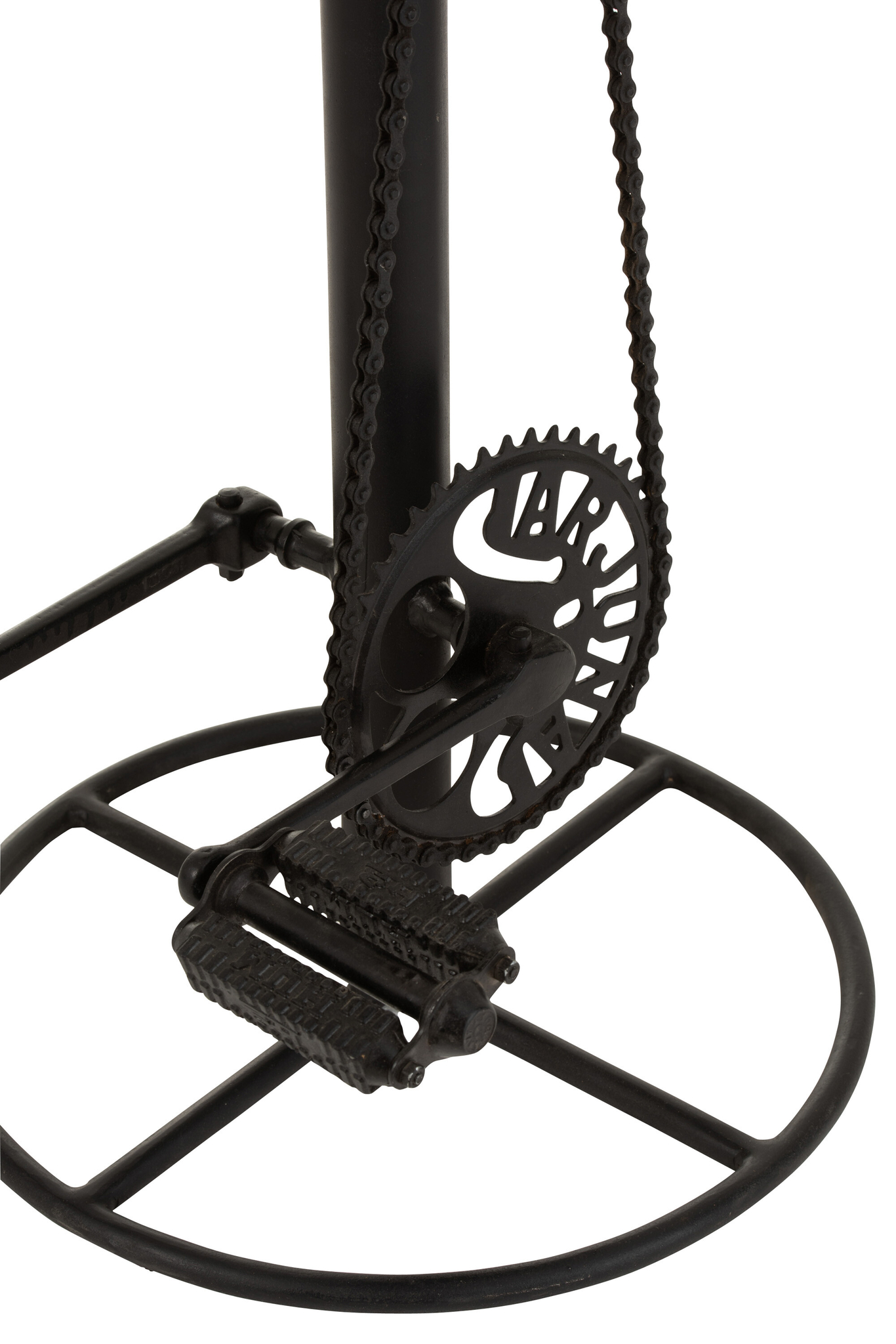 Eleganter Barhocker „Bicycle“ aus Eisen und Leder – Bild 5