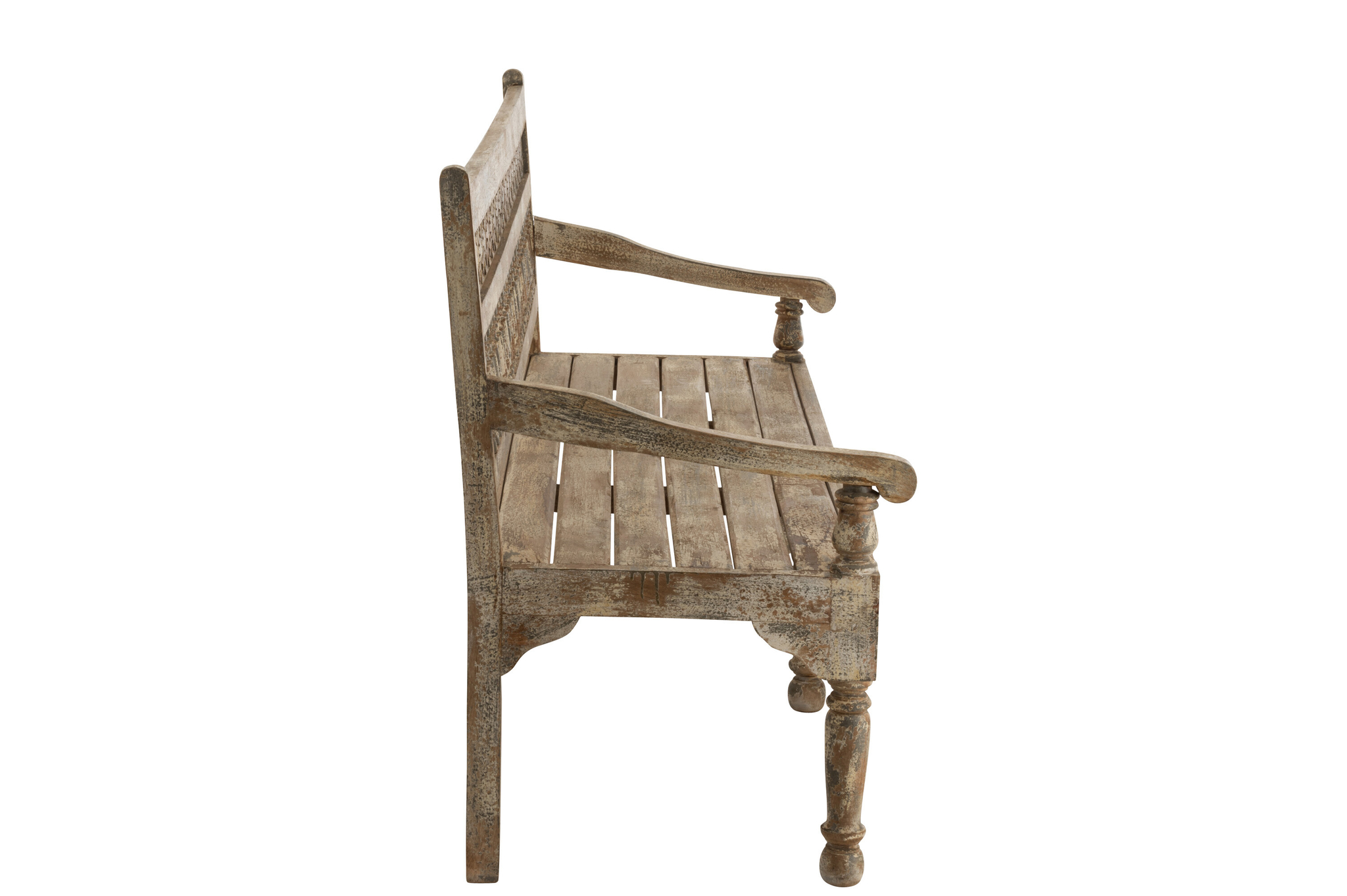 Bank Morocco aus Mangoholz mit weißgewaschenem Finish – Bild 3