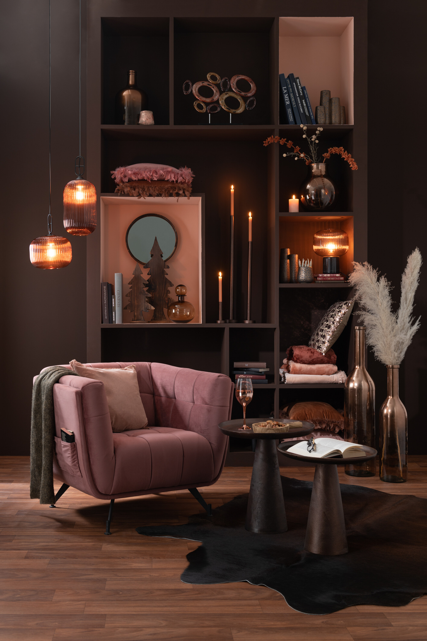 Offene Ringe aus Metallmix in Orange und Rost – Bild 2