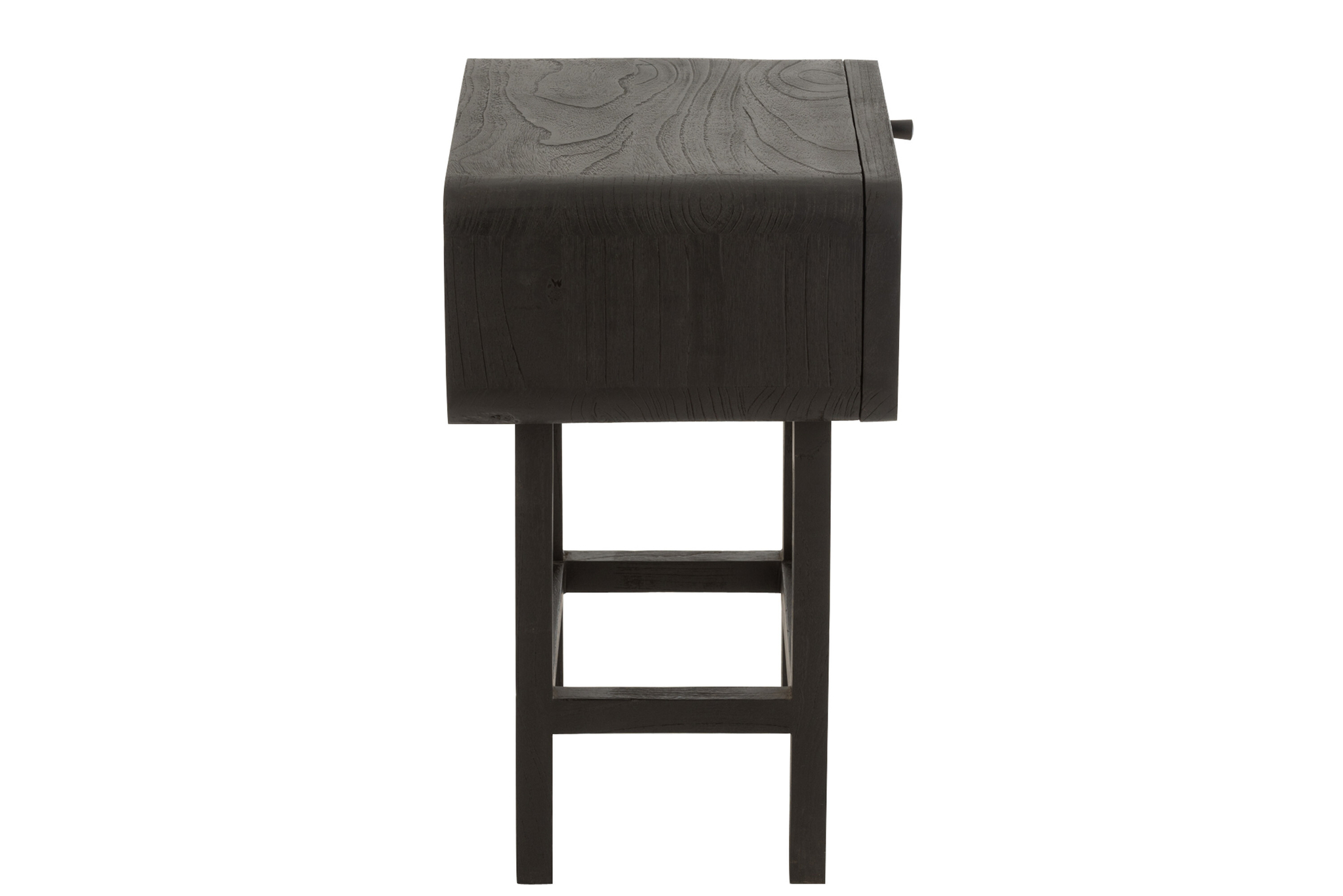 Beistelltisch Molly aus exotischem Holz und Rattan – Bild 3