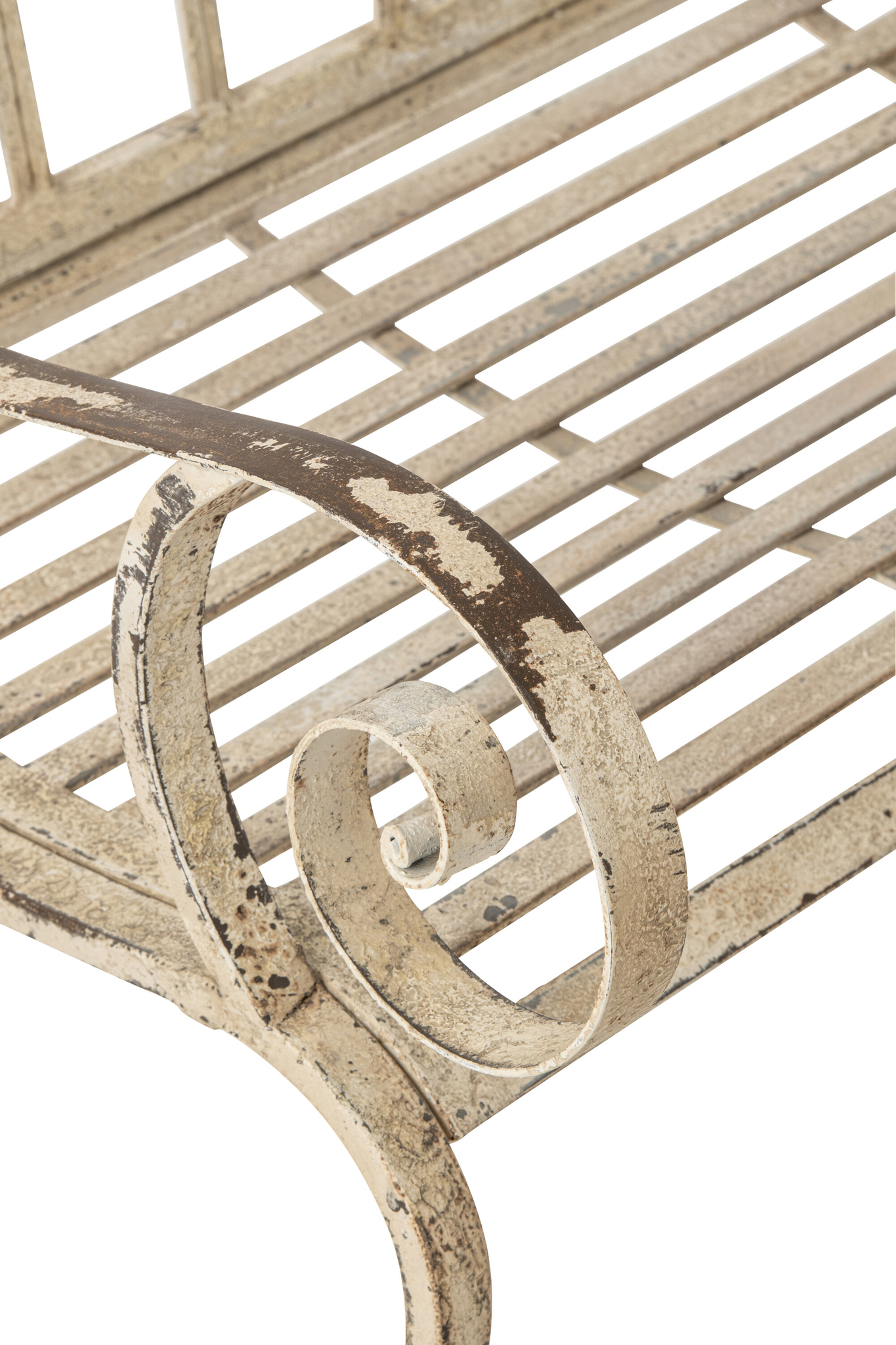 Elegante Metallbank in Off White mit modernem Design – Bild 5