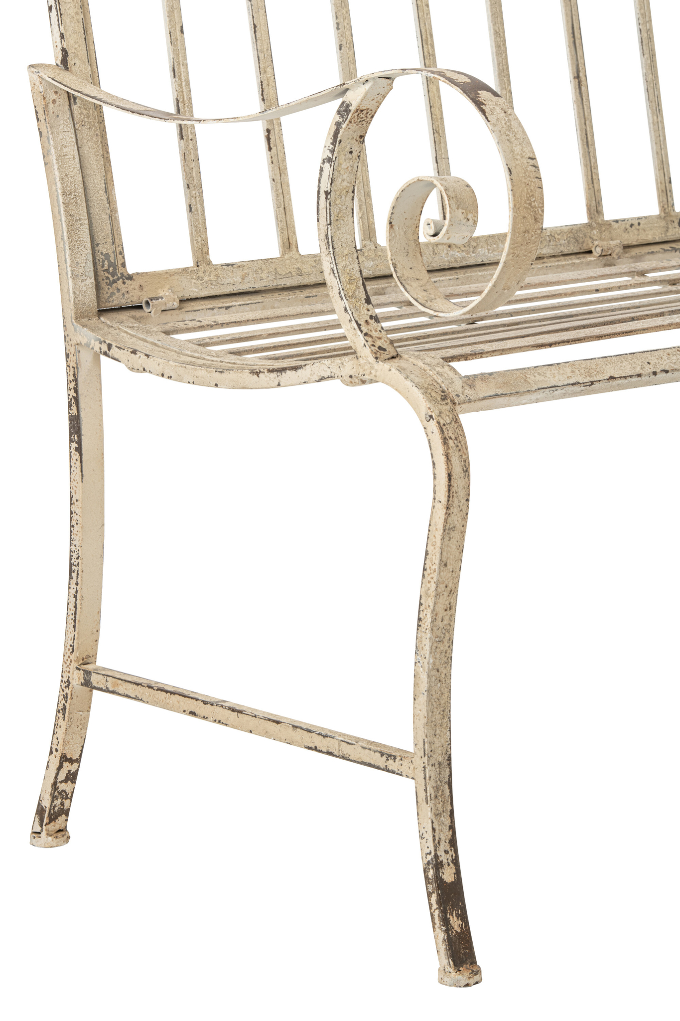 Elegante Metallbank in Off White mit modernem Design – Bild 6