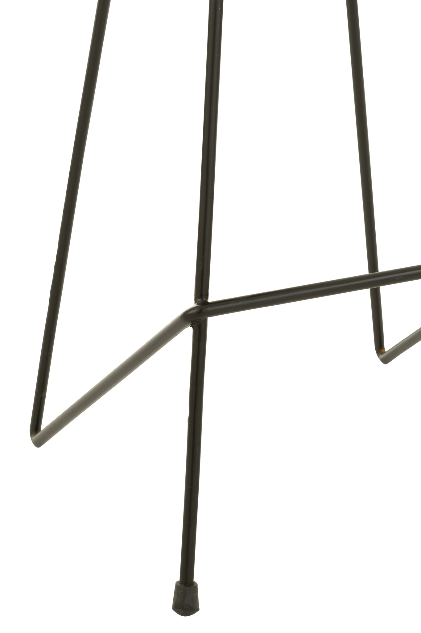 Barhocker aus Teakholz und Eisen in Schwarz – Bild 5