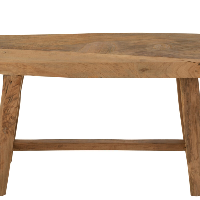 Rustikale Teakholzbank in natürlicher Optik