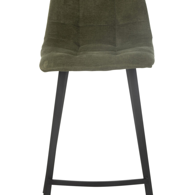 Barhocker „Kent“ aus Metall und Polyester in Grün