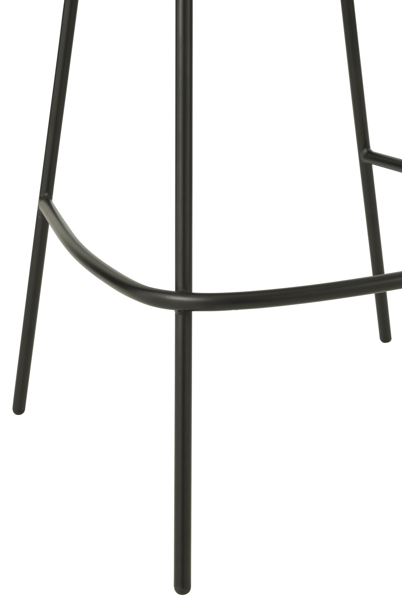 Barhocker aus Eisen und Polsterschaum in Iron Grey/Black – Bild 4