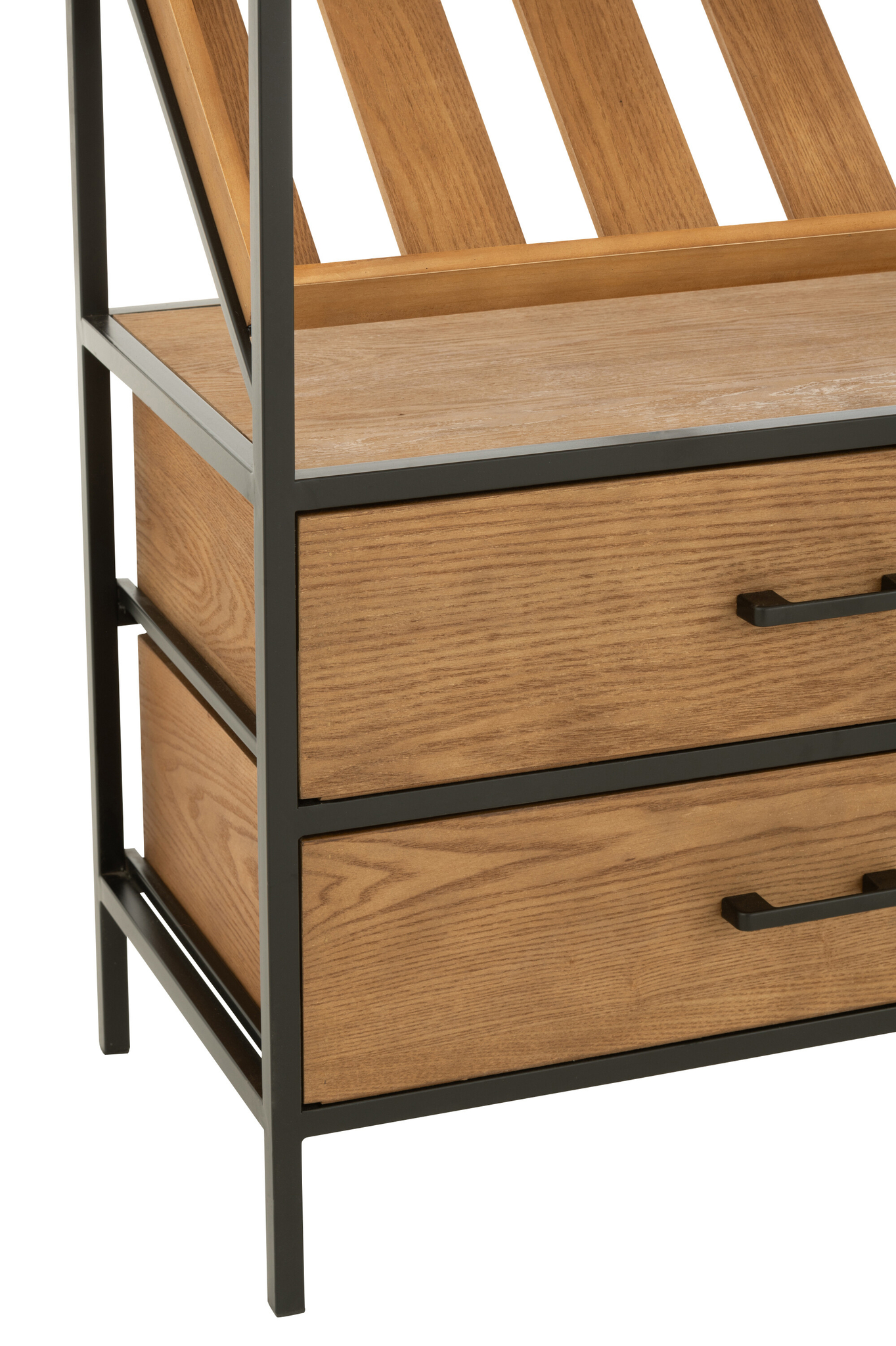 Großer Wein- und Bar-Schrank in Natur und Schwarz – Bild 6