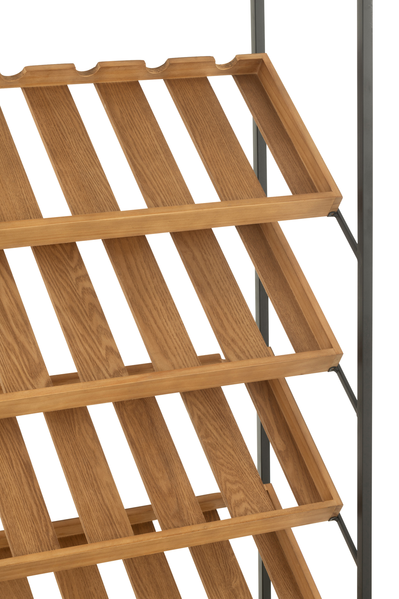 Großer Wein- und Bar-Schrank in Natur und Schwarz – Bild 8