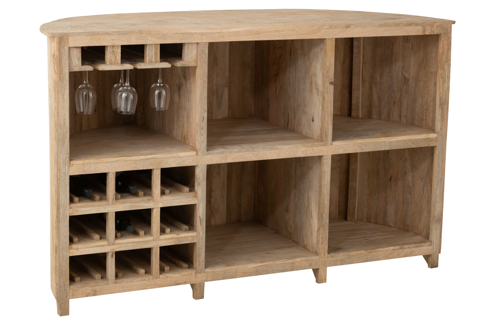 Lounge-Bar aus Mangoholz in Natur – Bild 4