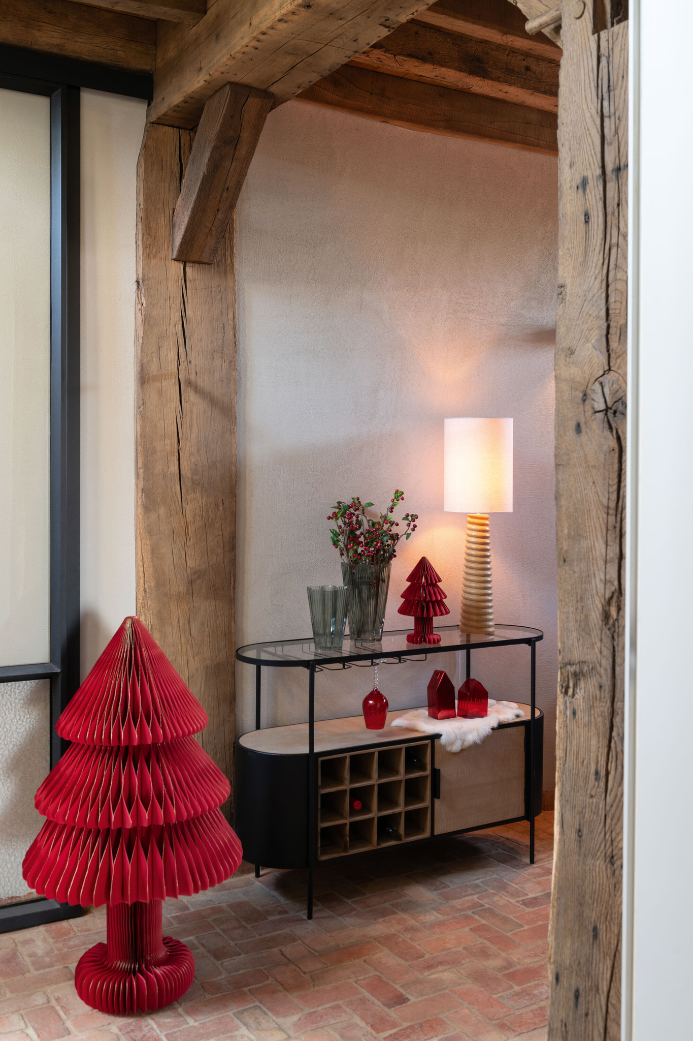 Bar-Schrank Bya aus Eisen in Natur und Schwarz – Bild 12