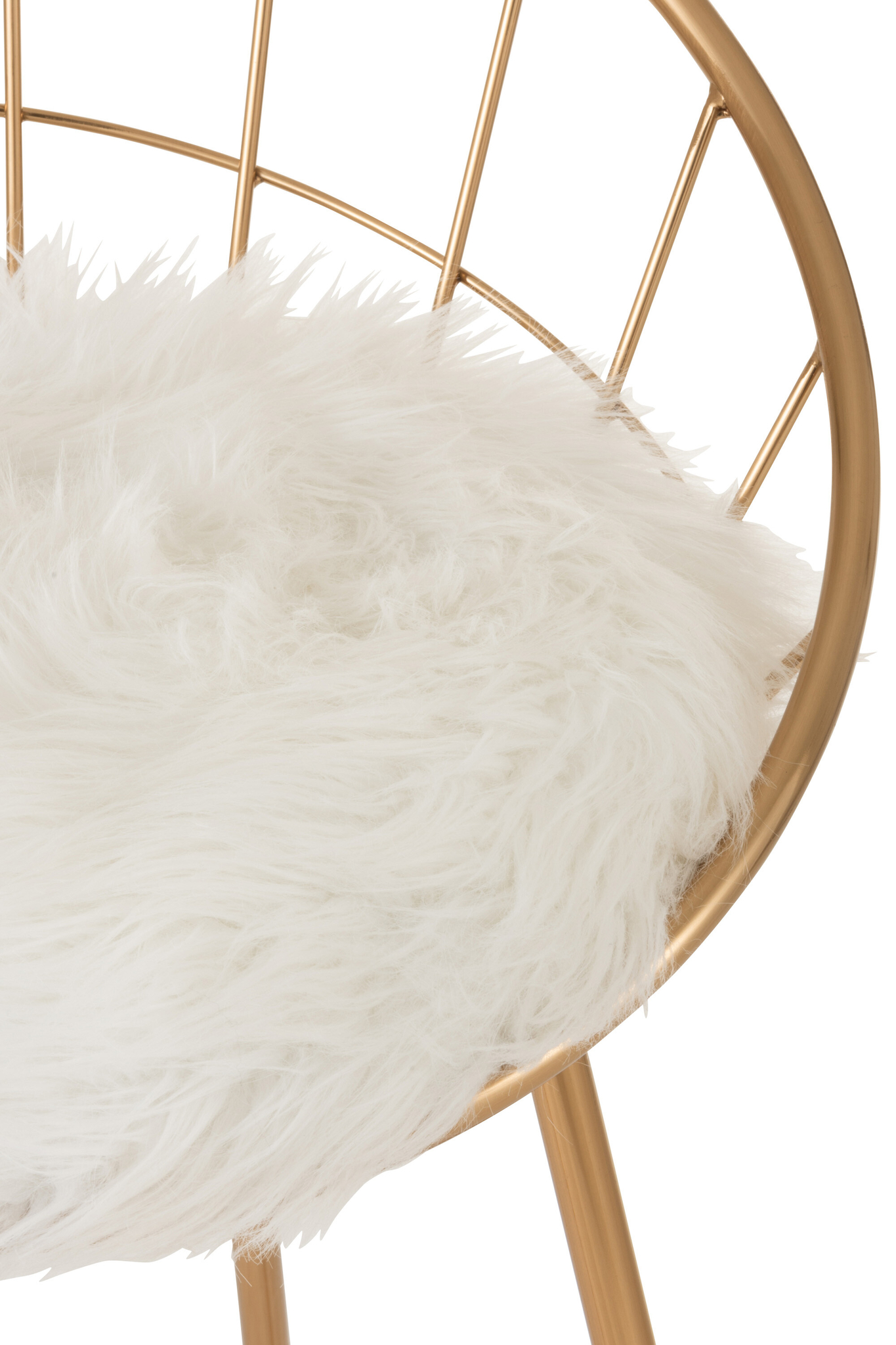 Runder Barhocker aus goldfarbenem Metall – Bild 6