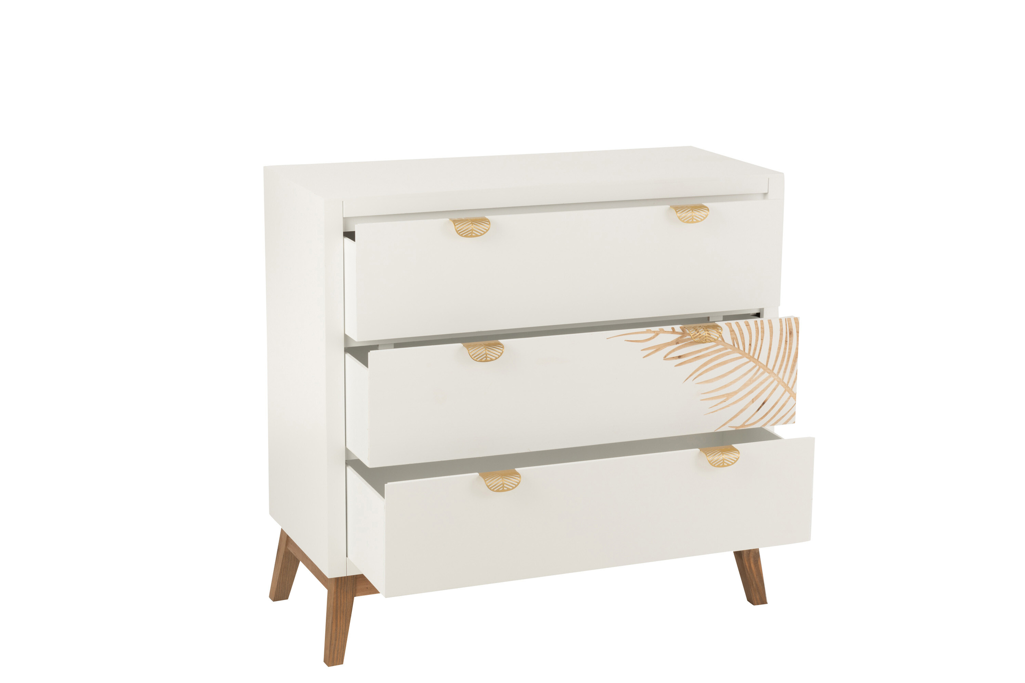 Schrank mit 3 Schubladen und Blattdekor – Bild 8