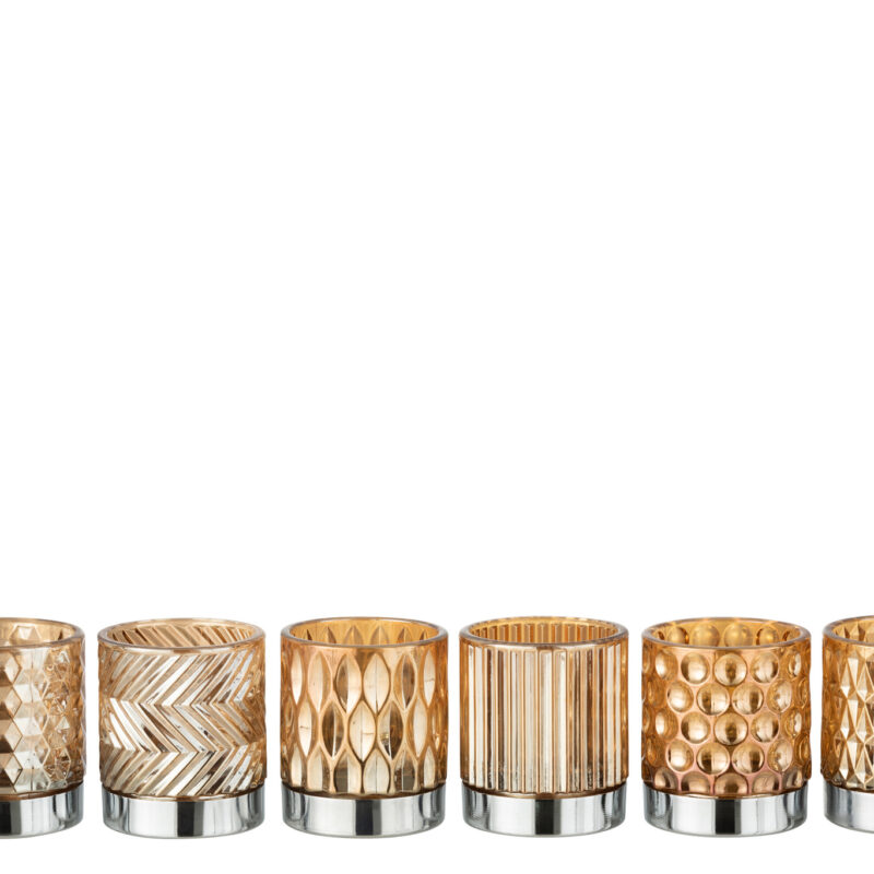 Hurricane Glas Metall Set 6-teilig