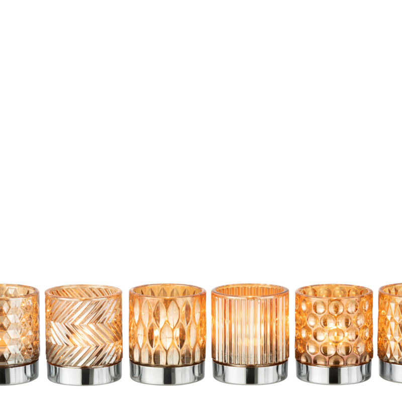 Hurricane Glas Metall Set 6-teilig