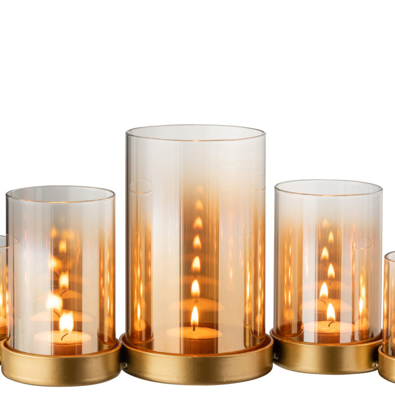 Hurricane Kerzenhalter 5er Reihe