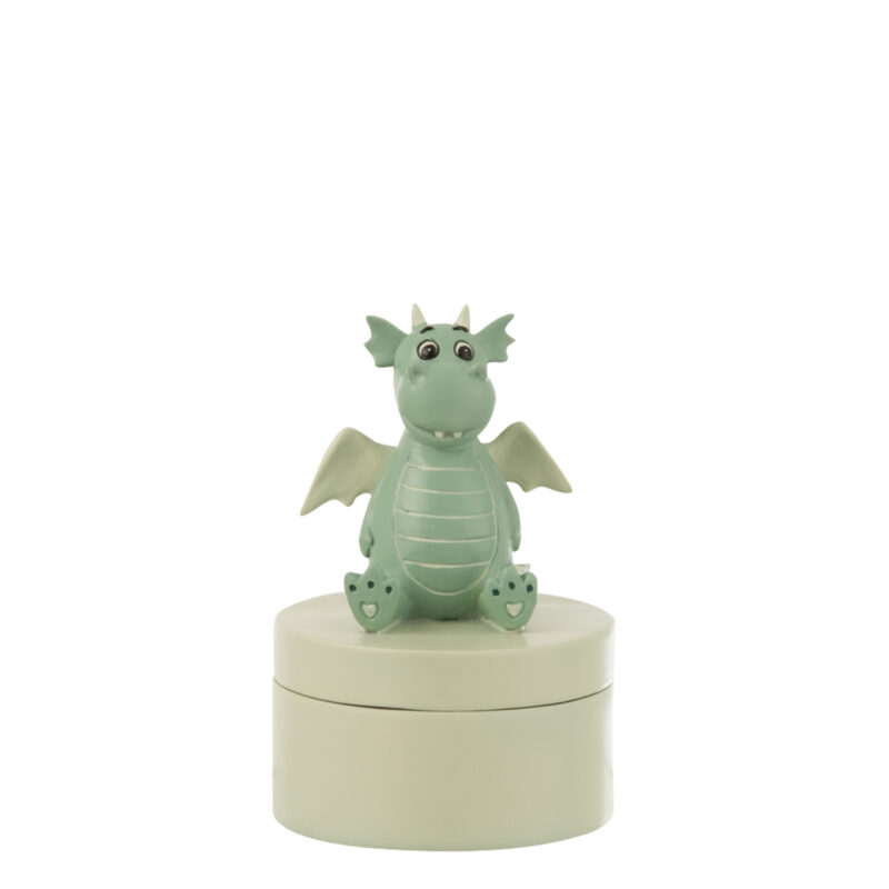 Sammlerdrache Box „Poly Grün“