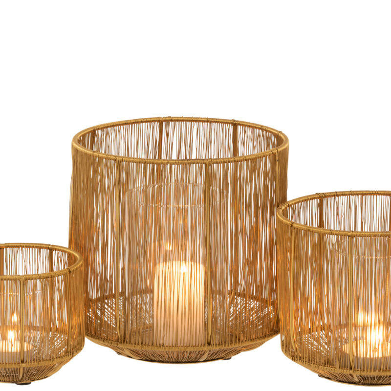 Windlicht Set Lines 3-teilig Eisen