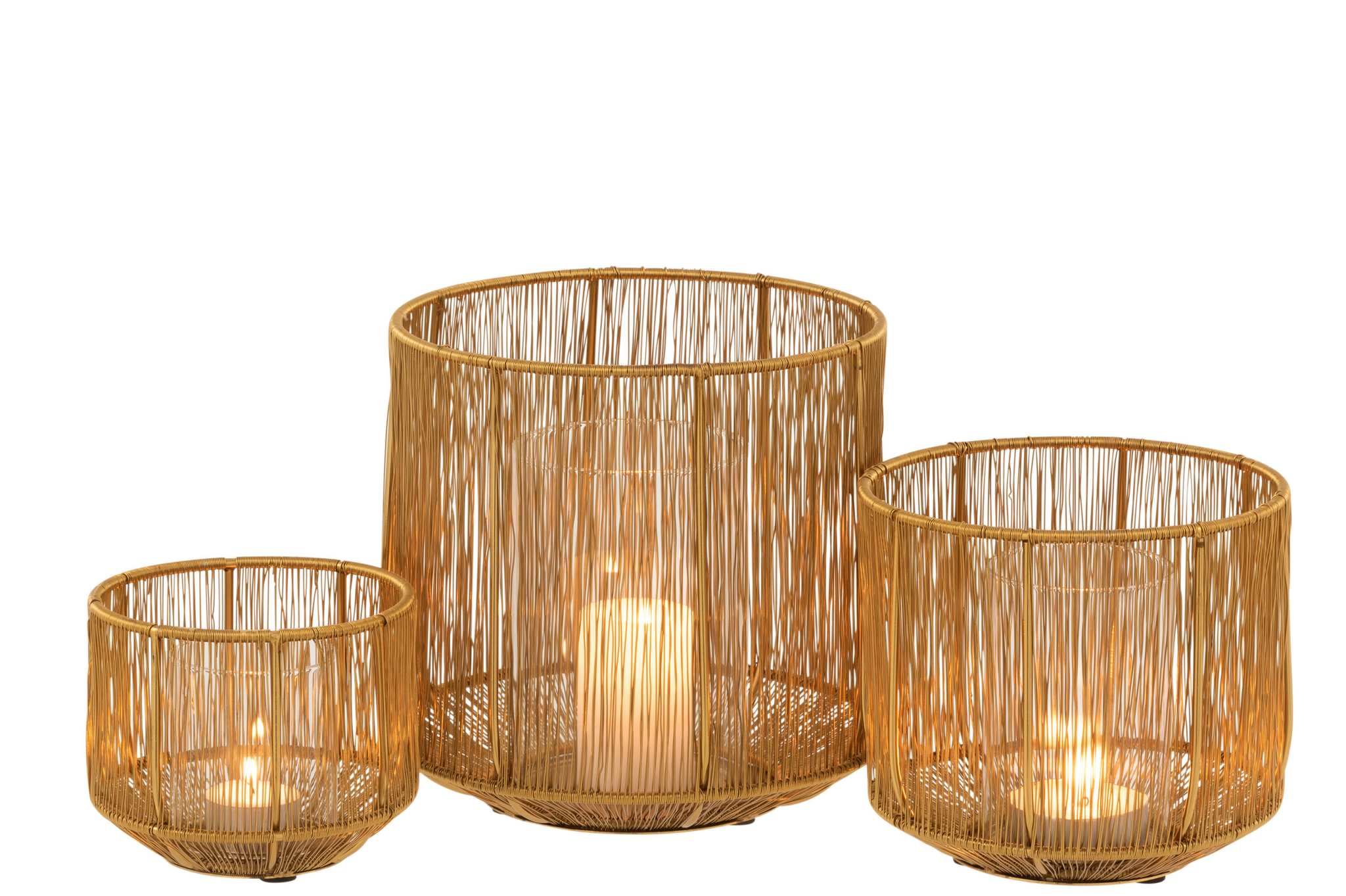 Windlicht Set Lines 3-teilig Eisen – Bild 2