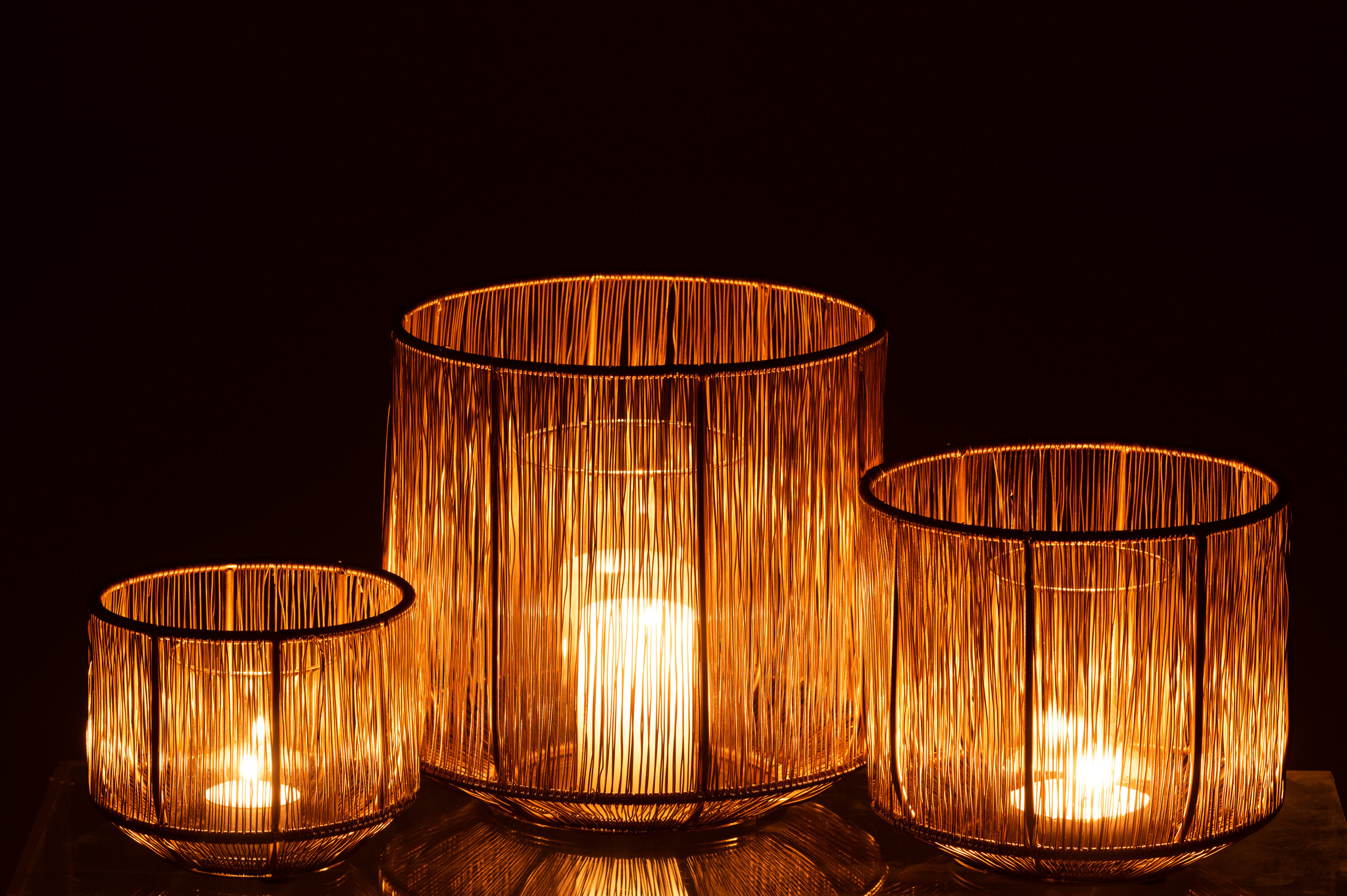 Windlicht Set Lines 3-teilig Eisen – Bild 3