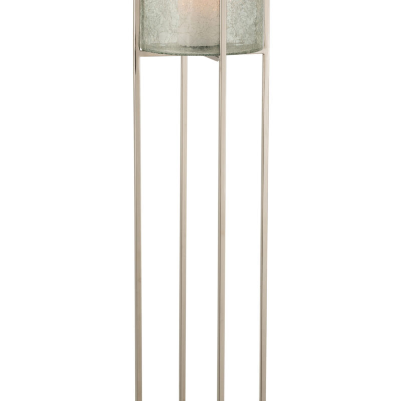 Windlicht Sofia Craquelé in Silber