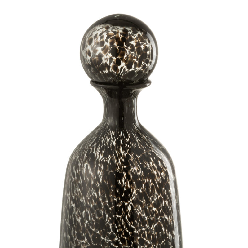 Dekorative Flasche Dot schwarz