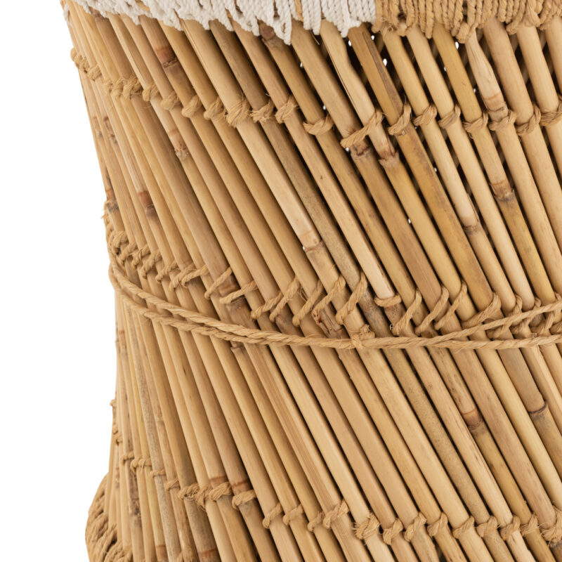 Sitzhocker Pattern aus Bambus