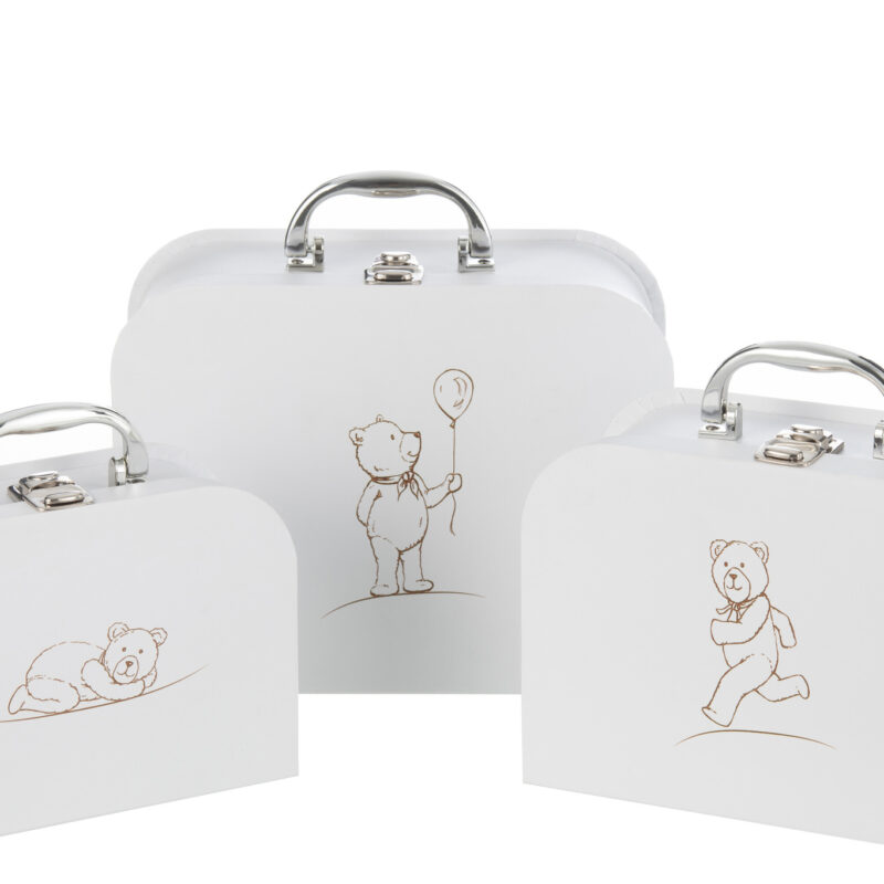 Geburtsbären Set 3er Weiß