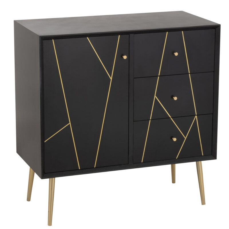 Schrank Lines mit 3 Schubladen und 1 Tür