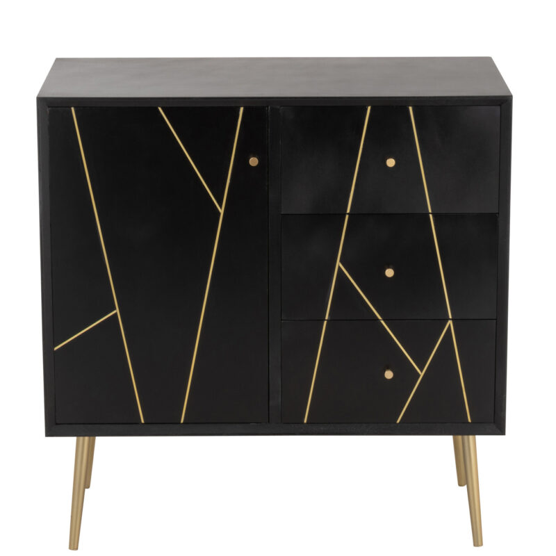 Schrank Lines mit 3 Schubladen und 1 Tür