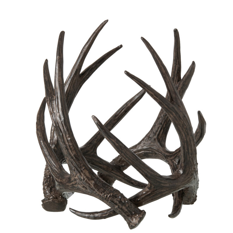 Kerzenhalter Geweih in Schwarz