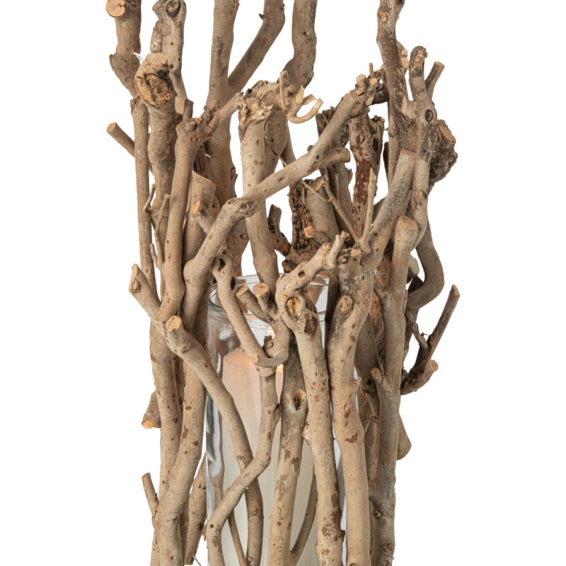 Kerzenhalter Twig Teebaumholz Natur