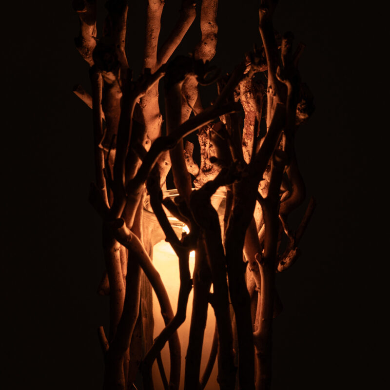 Kerzenhalter Twig Teebaumholz Natur