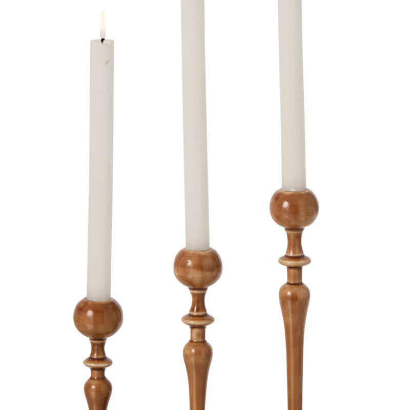 Set aus 3 stilvollen Kerzenhaltern