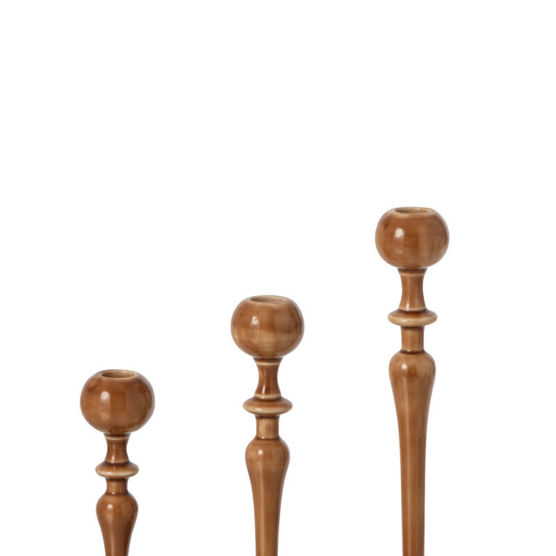 Set aus 3 stilvollen Kerzenhaltern